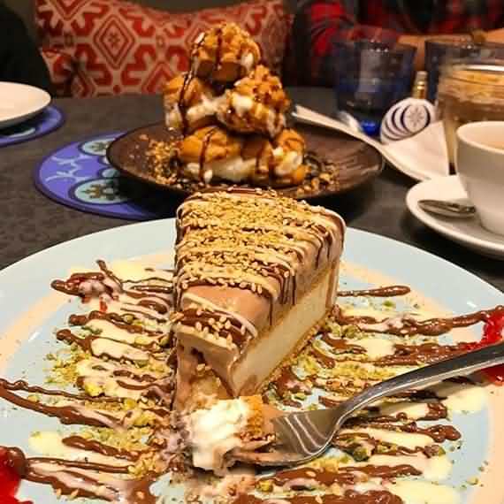 creative Ramadan desserts , Ramadan desserts , Ramadan , desserts , Ramadan sweets , sweets , mix of Nutella kunafa and ice cream , Nutella kunafa and ice cream , Nutella , kunafa , ice cream