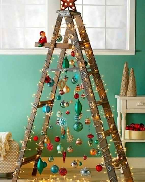 Stylish Christmas Ladder Tree Ideas, Christmas Ladder Tree Ideas , Stylish Christmas Ladder Tree , Christmas Ladder Tree , Christmas , Ladder Tree Ideas , Stylish Christmas Tree Ideas , Ladder , Ladder Tree