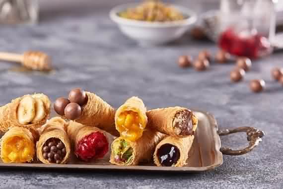 creative Ramadan desserts , Ramadan desserts , Ramadan , desserts , Ramadan sweets , sweets Stuffed kunafa cones , Stuffed , kunafa cones , Stuffed kunafa , cones , kunafa