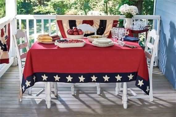 4th Of July Patriotic Tablecloth , 4th Of July , Patriotic , Tablecloth , Patriotic Tablecloth , Independence Day, Independence Day Tablecloth