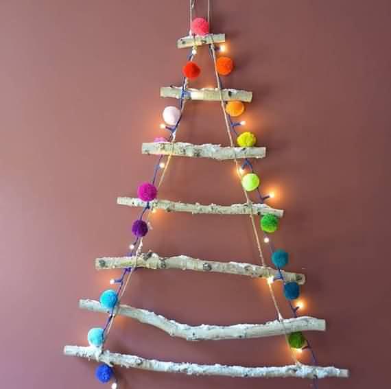 wall christmas tree decorating ideas, wall christmas tree, decorating ideas, christmas tree, Christmas, tree, wall 
